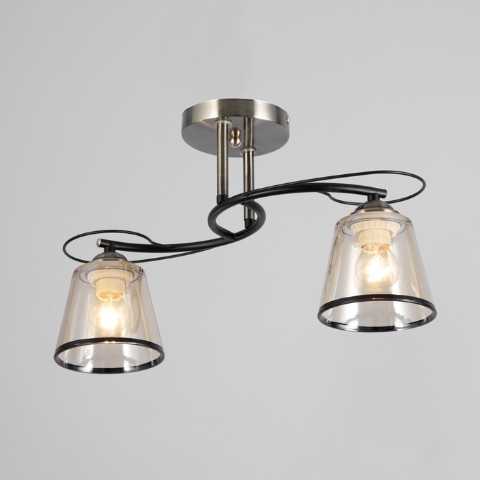 Люстра Люстра "Каэль" 2хЕ27 40Вт черно-бронзовый 40х28 см