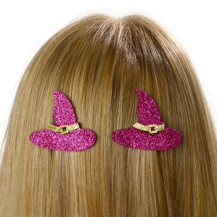 Хэллоуин Резинки и невидимки для волос «Ведьмочка» набор, 24 шт Хэллоуин Резинки и невидимки для волос «Ведьмочка» набор, 24 шт