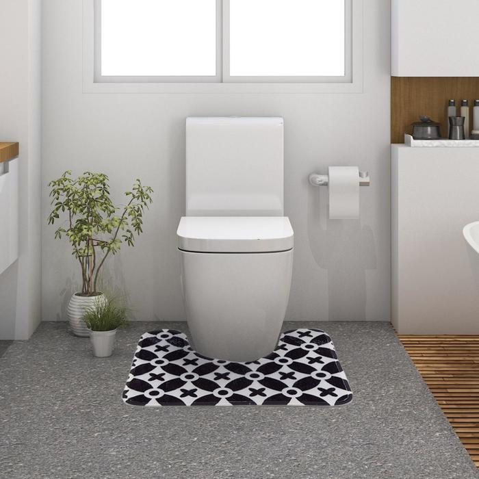 Коврик для ванной Этель Коврик для ванной Этель "Узор", 50х40 см, велюр