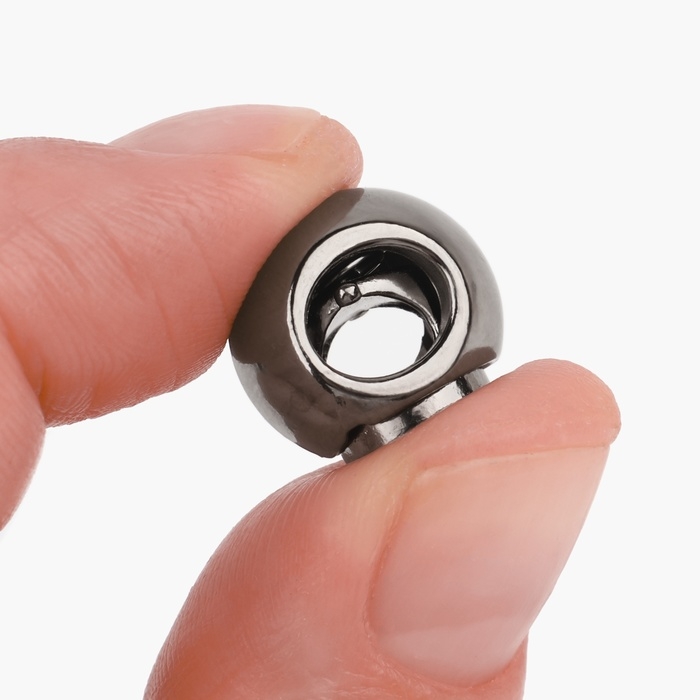 Фиксатор для шнура, d = 6 мм, 5 шт, цвет чёрный никель Фиксатор для шнура, d = 6 мм, 5 шт, цвет чёрный никель