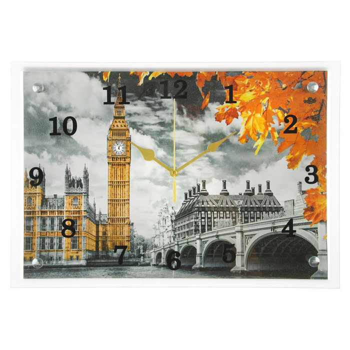 Часы-картина настенные, интерьерные  Часы-картина настенные, интерьерные "Биг Бен", бесшумные, 25 х 35 см