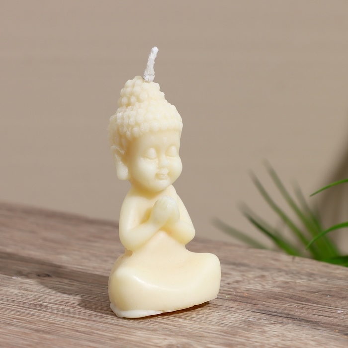 Свеча  Свеча "Будда" 4х4х8 см, соевый воск