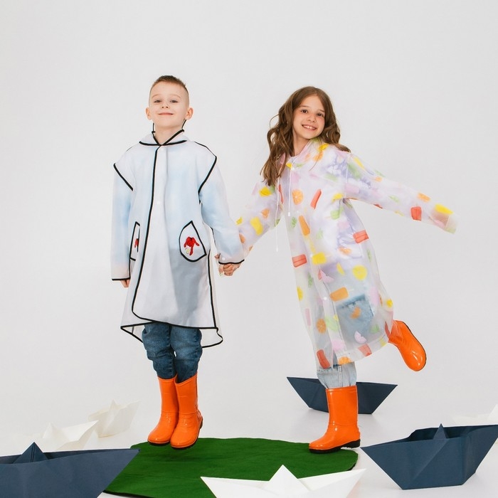 Дождевик детский «Мороженое», рост 125-155 см Дождевик детский «Мороженое», рост 125-155 см