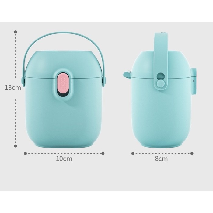 Контейнер для хранения детского питания 450 мл., с ложкой, цвет голубой Контейнер для хранения детского питания 450 мл., с ложкой, цвет голубой