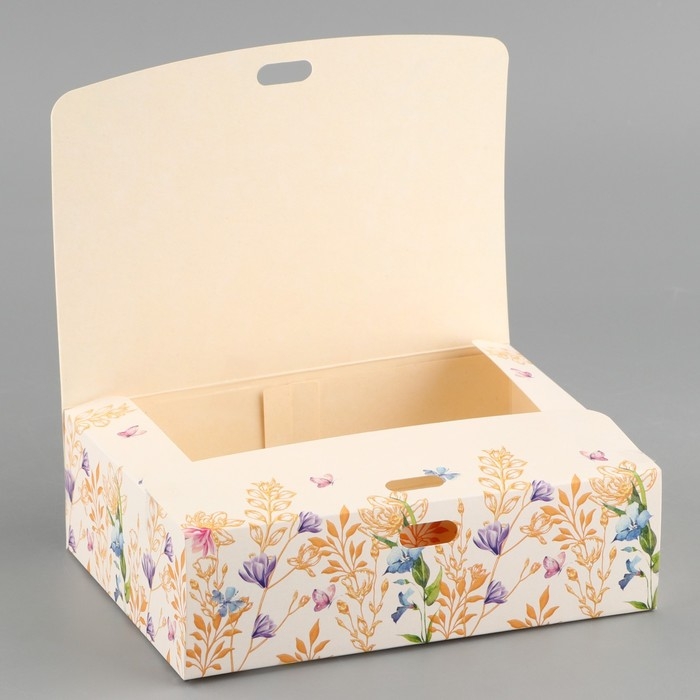 Коробка подарочная, упаковка, «С 8 марта!», 16,5 х 12,5 х 5 см, БЕЗ ЛЕНТЫ