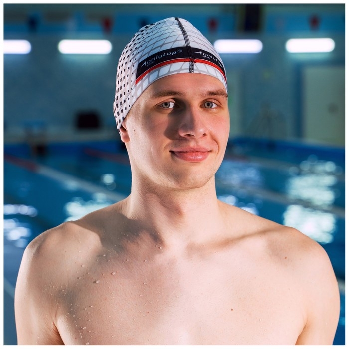 Шапочка для плавания взрослая ONLYTOP, тканевая, обхват 54-60 см Шапочка для плавания взрослая ONLYTOP, тканевая, обхват 54-60 см