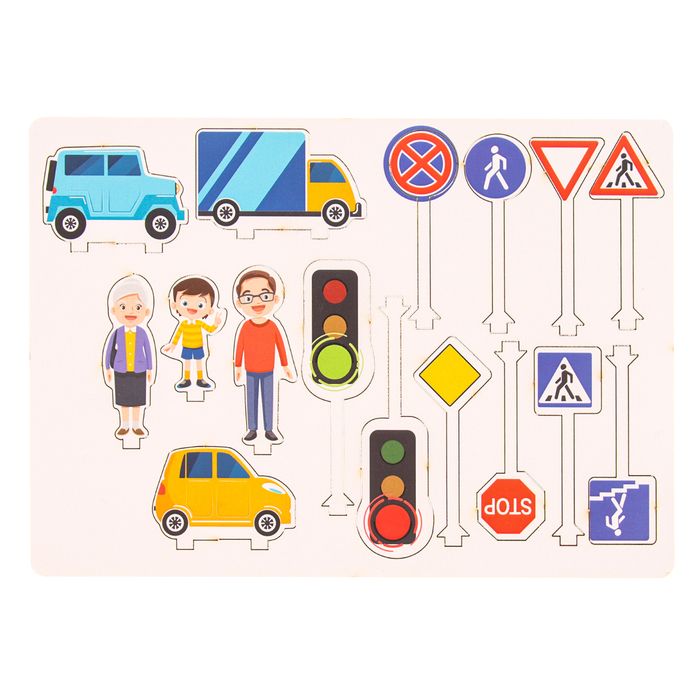 Головоломка «Дорожные знаки. Изучаем ПДД» Головоломка «Дорожные знаки. Изучаем ПДД»