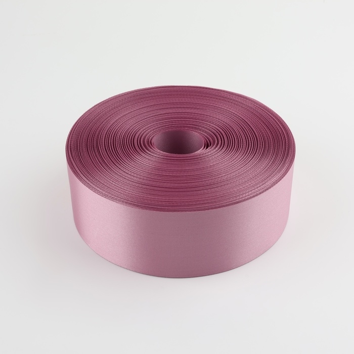 Лента атласная, 50 мм &times; 100 &plusmn; 5 м, цвет лавандовый