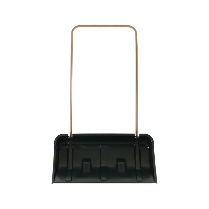 Движок пластиковый, на колёсах, размер ковша 43 × 75 см, металлическая планка, с быстросъёмной ручкой, чёрный Движок пластиковый, на колёсах, размер ковша 43 × 75 см, металлическая планка, с быстросъёмной ручкой, чёрный