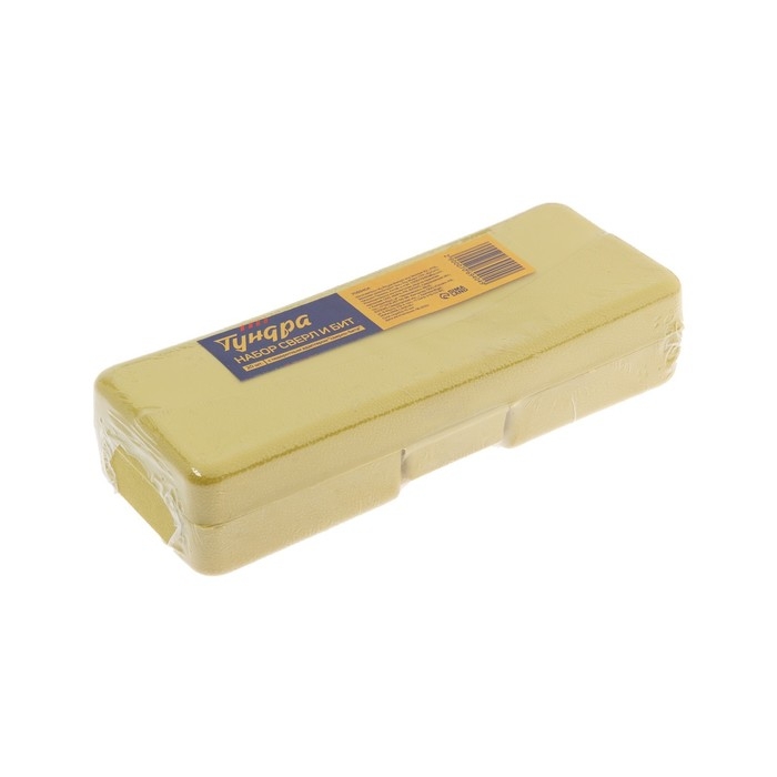 Набор сверл и бит ТУНДРА, с поворотным адаптером  Набор сверл и бит ТУНДРА, с поворотным адаптером "сверло-бита", 20 шт.