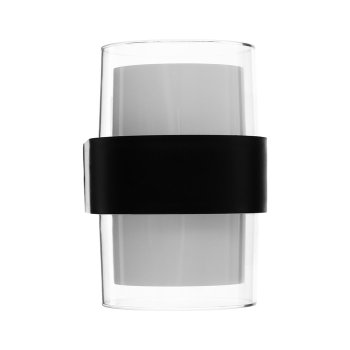 Светильник фасадный «Гранд двойной», FSD-076, 10 Вт, 4000К, IP65, 220 В, пластик, черный Светильник фасадный «Гранд двойной», FSD-076, 10 Вт, 4000К, IP65, 220 В, пластик, черный