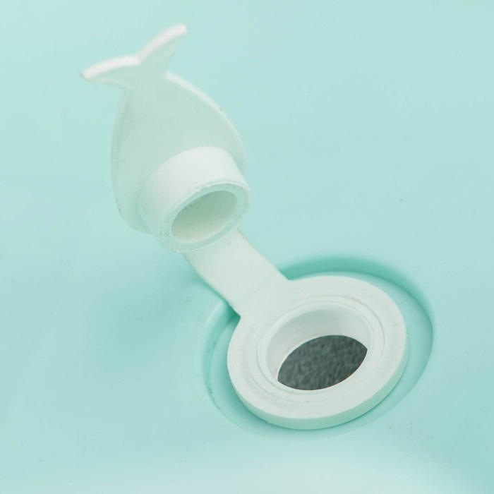 Ванна детская «Кролики» со сливом, 86 см, цвет бирюзовый Ванна детская «Кролики» со сливом, 86 см, цвет бирюзовый