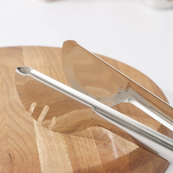 Щипцы кухонные Доляна «Краски», 27,5×6 см, 201 сталь, цвет красный Щипцы кухонные Доляна «Краски», 27,5×6 см, 201 сталь, цвет красный