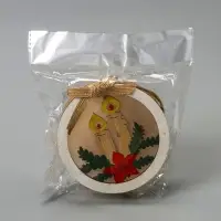 Ёлочная игрушка &laquo;Шар со свечками&raquo;, 10&times;10&times;3 см, от батареек, свечение тёплое белое