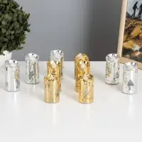 Светодиодная свеча, ночник LED RISALUX &laquo;Новый год&raquo;, от батареек, 3.8&times;3.8&times;7.5 см, МИКС