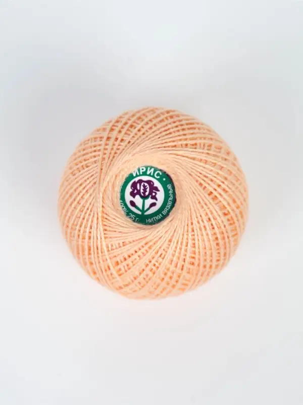 Нитки вязальные "Ирис" 150м/25г 100% мерсеризованный хлопок (0602)