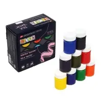 Краска по ткани (шелку), набор 9 цветов &times; 50 мл, ЗХК Decola &laquo;Батик&raquo; акриловая на водной основе, (4441449)