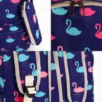 Рюкзак школьный &laquo;Фламинго&raquo;, с пеналом, 29&times;12&times;41 см, фиолетовый