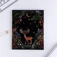 Тетрадь в клетку, 48 л., А5, на скрепке, блок №1 «Волшебство» МИКС Тетрадь в клетку, 48 л., А5, на скрепке, блок №1 «Волшебство» МИКС