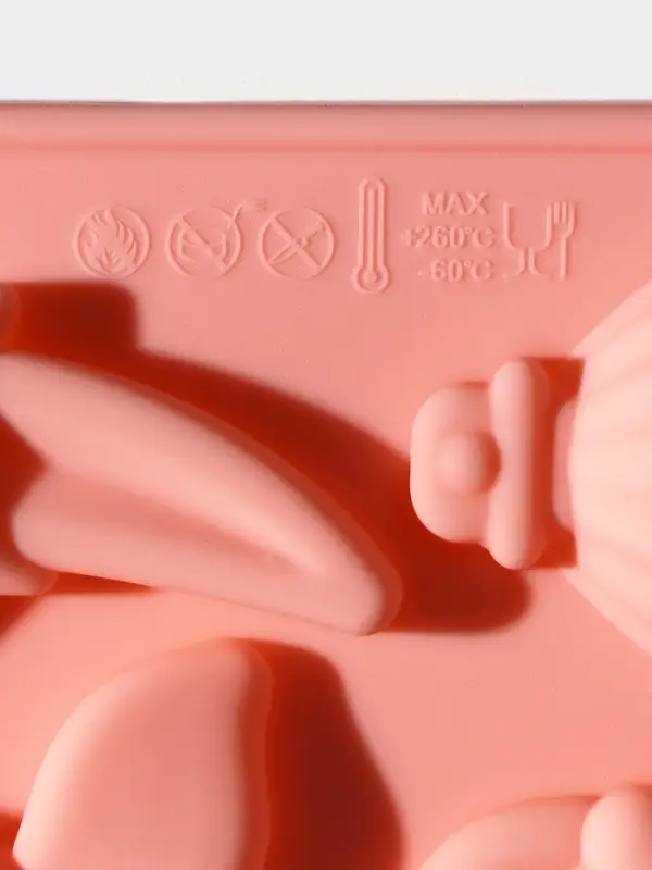 Форма для шоколада Доляна &laquo;Волшебство. Пони&raquo;, силикон, 23&times;16.5&times;2 см, 14 ячеек, розовая