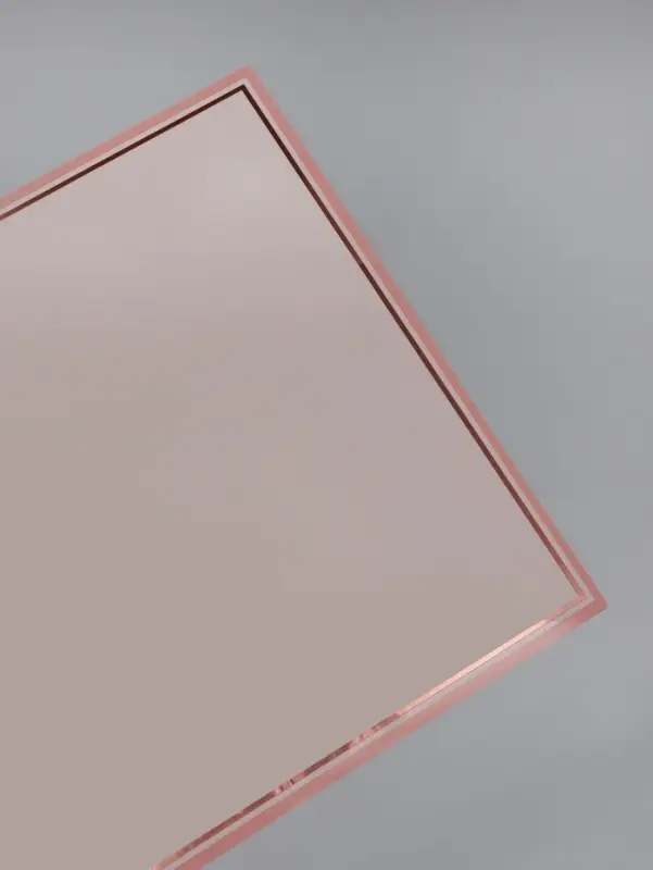 Плёнка для цветов &laquo;Двойная кайма&raquo;, пудровый, 57&times;57&plusmn;2 см