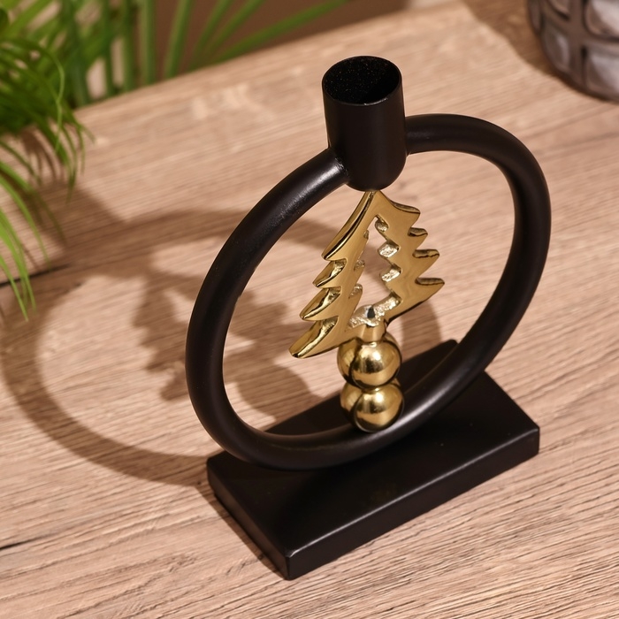 Подсвечник  Подсвечник "Ёлочка" 18 см, металл