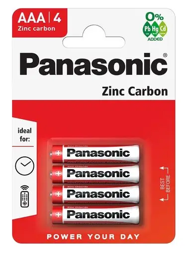 Батарейка Panasonic R03 AAA BL4 Zinc Carbon 1.5V (4/48/240) Батарейка Panasonic R03 AAA BL4 Zinc Carbon 1.5V (4/48/240)