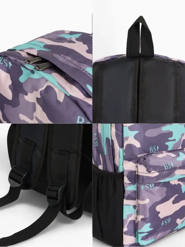 Рюкзак школьный для девочки, 30&times;13&times;42 см, сиреневый