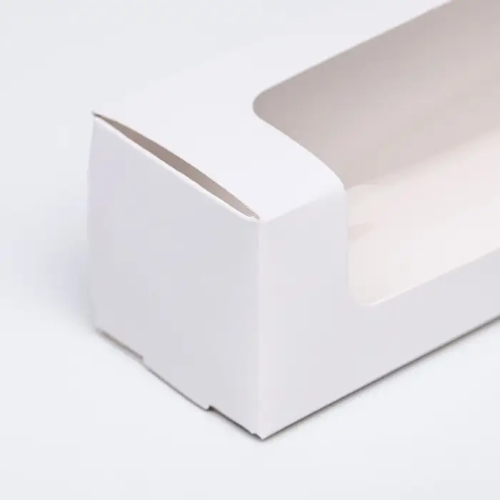 Кондитерская упаковка, белая, 16×5×5 см