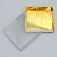 Коробка для кондитерских изделий с PVC крышкой &laquo;Счастья в новом году!&raquo;, 15 х 15 х 3 см