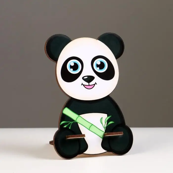 Подставка под телефон «Панда», дерево