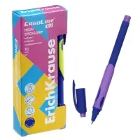 Ручка шариковая Erich Krause Ultra Glide ErgoLine Kids, узел 0.5 мм, синяя, для левшей