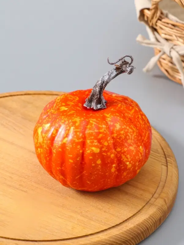 Муляж "Тыква круглая" 8х12 см, оранжевый