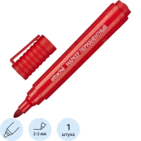 Маркер перманентный универсальный Attache Economy красный 2-3 мм