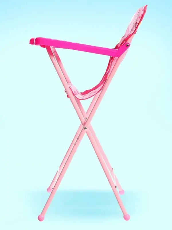 Стульчик для кормления кукол, складной механизм, металлический каркас