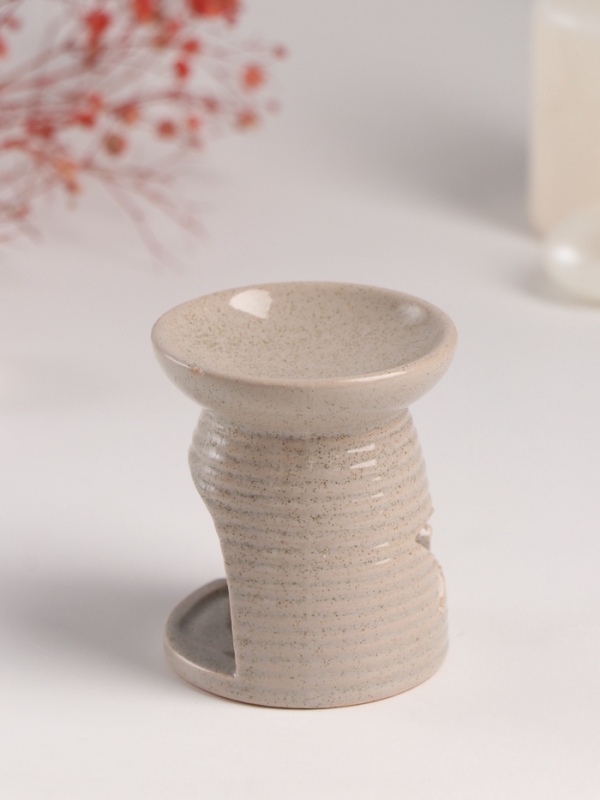 Аромалампа керамика "Звезда" песочная 6,3х6,3х7,5 см