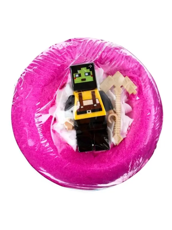 Бомбочка для ванн CUBEHERO розовая, 210 г МИКС