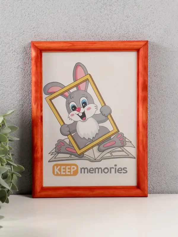 Фоторамка дерево 15х21 см, махагон №1 (пластиковый экран) Фоторамка дерево 15х21 см, махагон №1 (пластиковый экран)