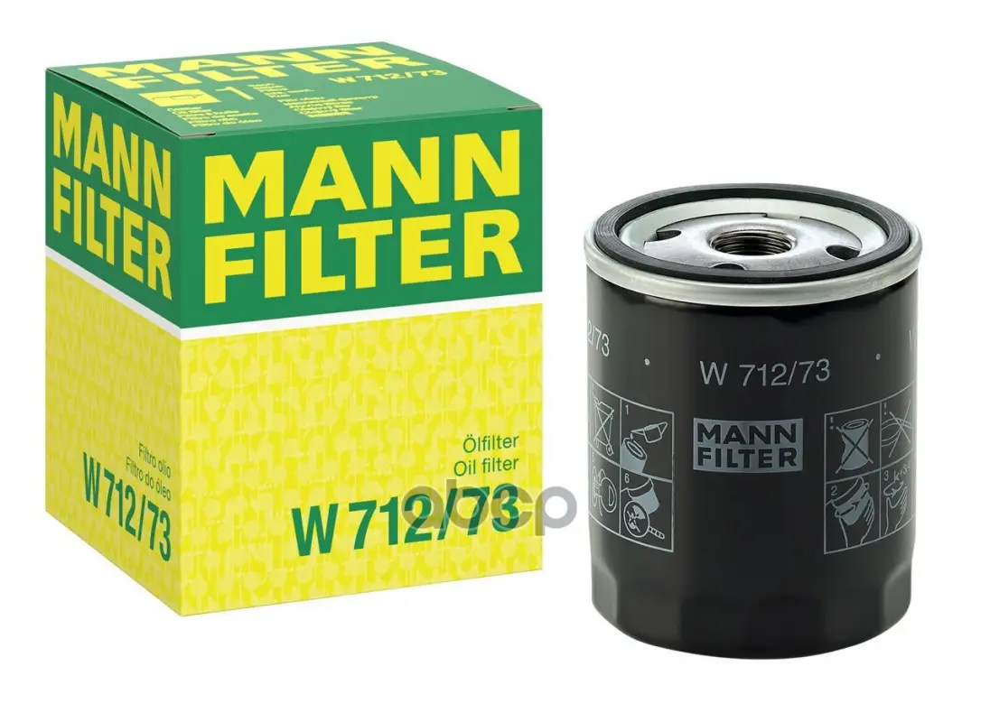 Фильтр масляный MANN-FILTER арт. W 712/73