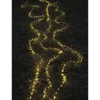 Гирлянда &laquo;Нить&raquo; 20 м, роса, IP20, серебристая нить, 200 LED, свечение тёплое белое, 12 В