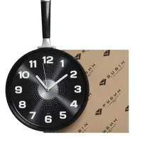 Часы настенные интерьерные &laquo;Сковорода&raquo;, для кухни, бесшумные, 25&times;43 см, чёрные, от батарейки 1&times;АА