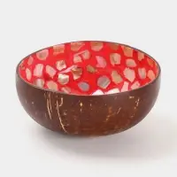 Чаша &laquo;Пламя&raquo;, 14&times;14&times;6 см, кокос