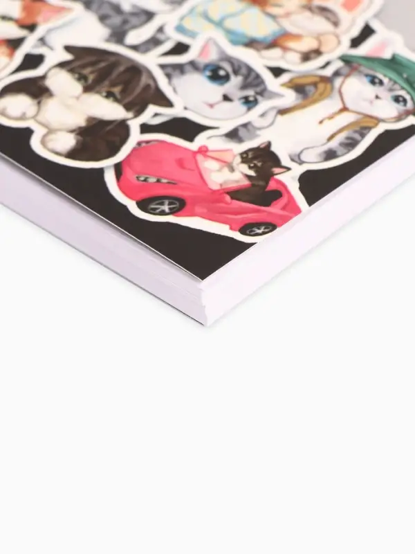 Записная книжка А6, 100 листов, в клетку &laquo;Мемные коты&raquo;