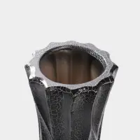 Ваза напольная керамика "Балфри" талия, 60х15 см, чёрный