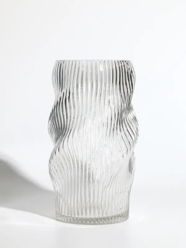 Ваза стекло настольная  Ваза стекло настольная "Венди" 24,5х13х11 см, прозрачный