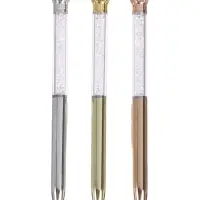 Ручка шариковая-прикол «Корона» со стразами, МИКС