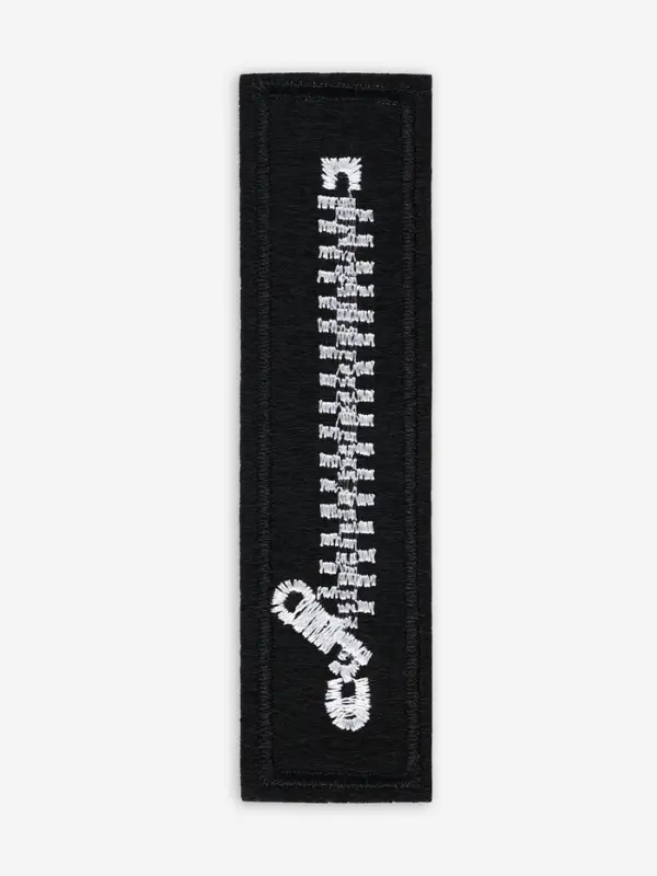 Термоаппликация «Молния», 10×2.5 см, чёрная, белая Термоаппликация «Молния», 10×2.5 см, чёрная, белая