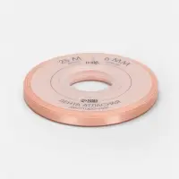 Лента атласная TEIRA, двухсторонняя, 6 мм, 25&plusmn;1 м, бежевая №0714