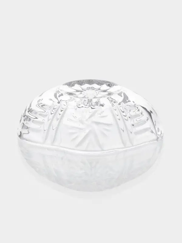 Икорница стеклянная  Икорница стеклянная "Лебедь" 13,5х8,7х13 см, прозрачная