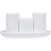 Набор для специй Chan Wave Classic 3пр/наб овал. фарфор, белый , фк0349